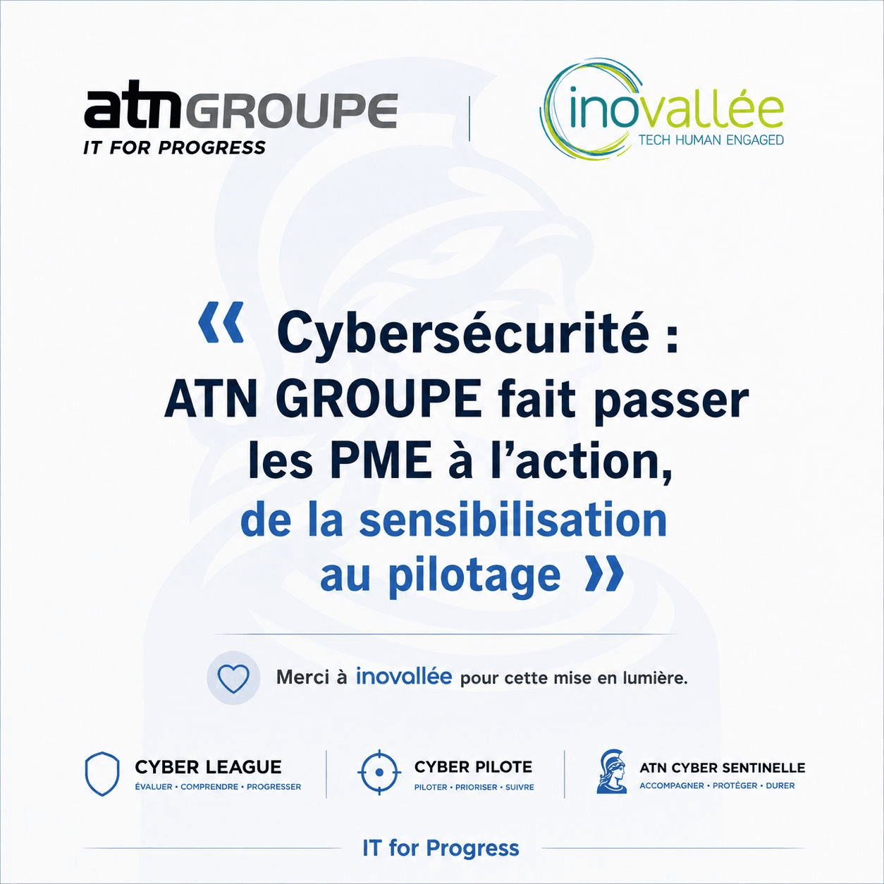 Image cybersécurité ATN GROUPE fait passer les PME à l'action de la sensibilisation au pilotage