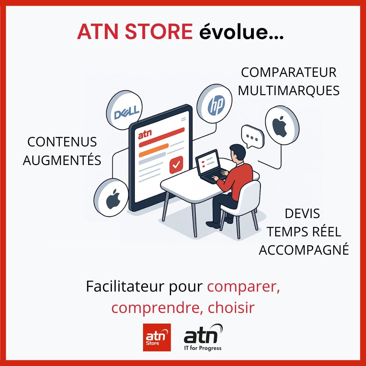 🔍 ATN STORE évolue... Votre facilitateur d’achat multimarques franchit une nouvelle étape pour mieux accompagner les décideurs IT.